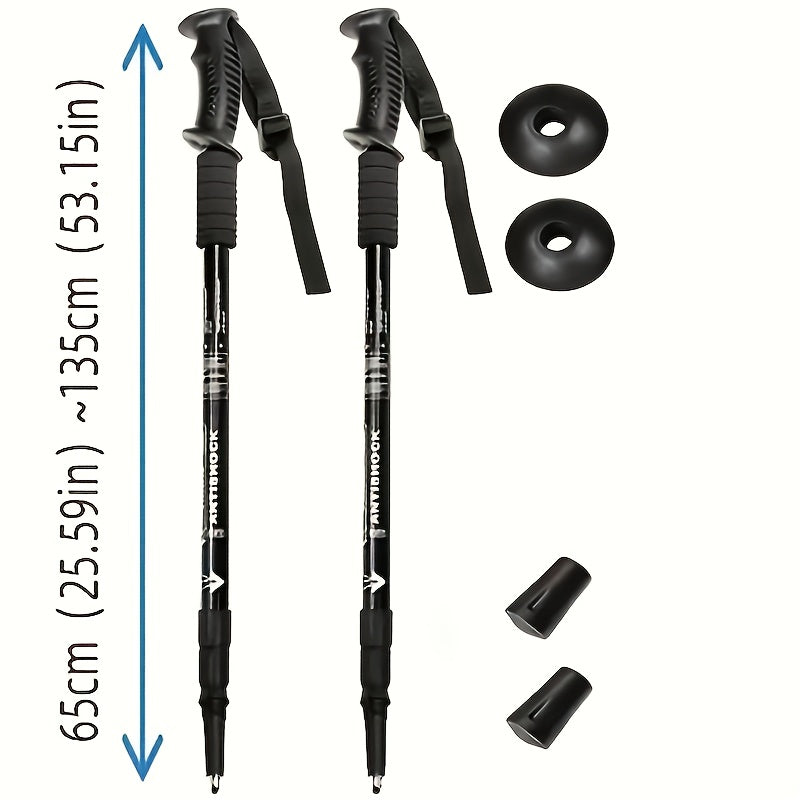 NNETM Adjustable Aluminum Trekking Poles Set for Hiking
